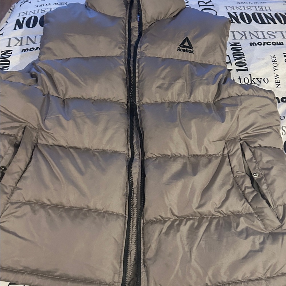 Reebok Silver Puffer Jacket